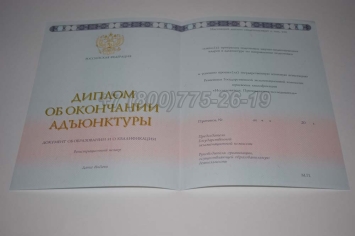 Диплом Адъюнктуры 2023г в Новокузнецке